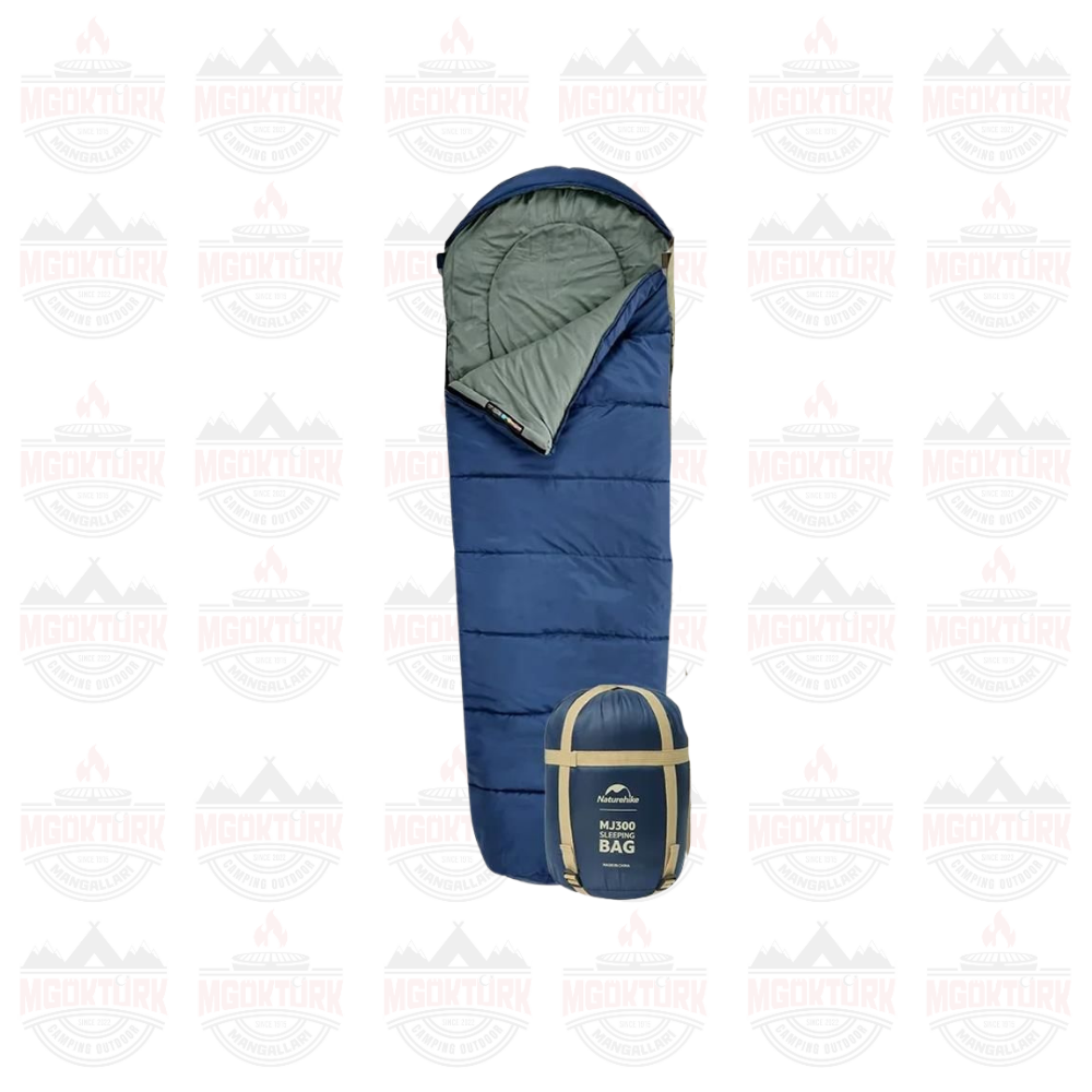 Naturehike MJ600 Mumya Tipi Pamuklu Uyku Tulumu Mavi