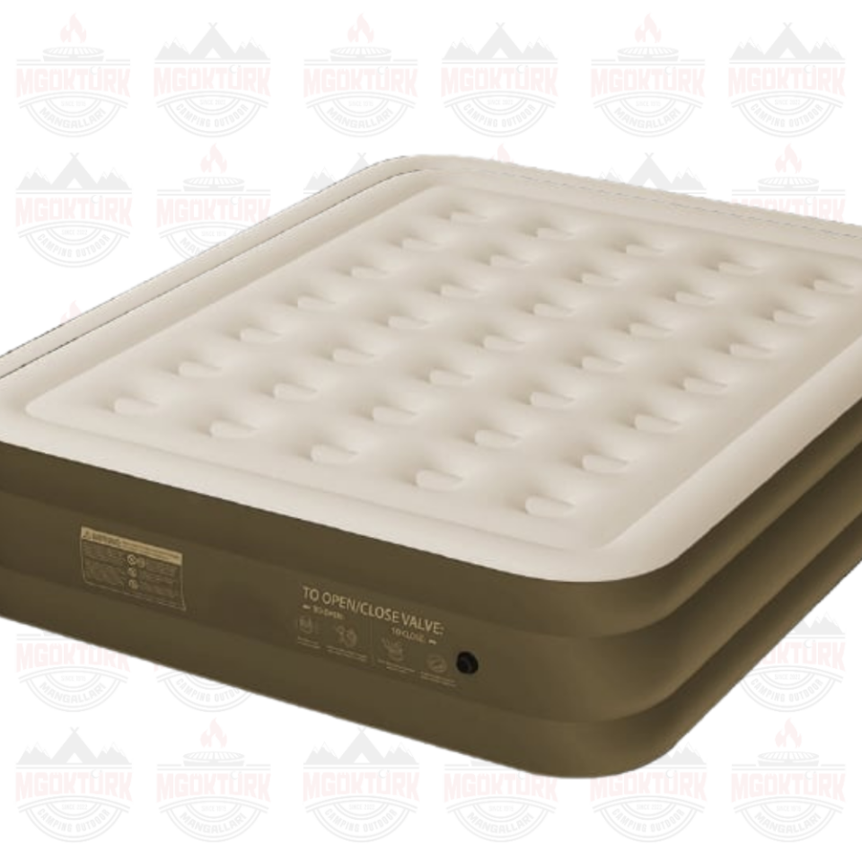 CAMPOUT YÜKSEK ÇİFT KİŞİLİK ŞİŞME YATAK KREM