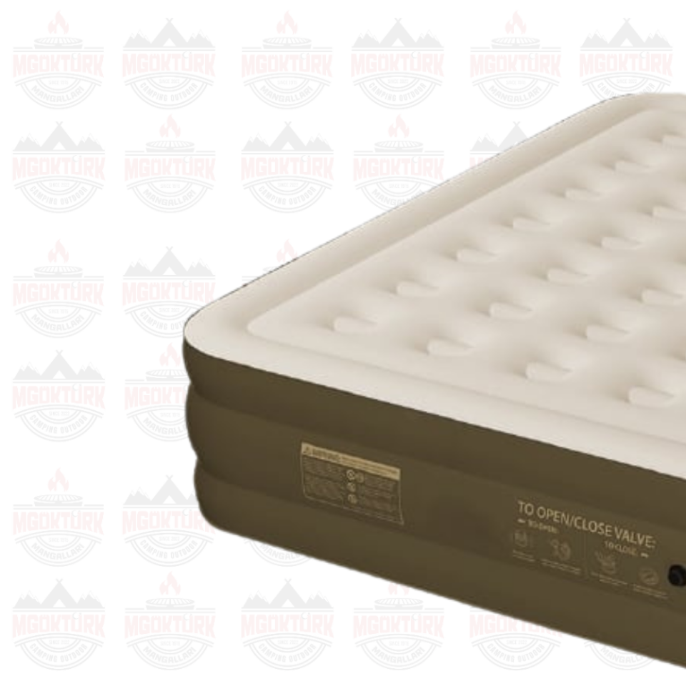 CAMPOUT YÜKSEK ÇİFT KİŞİLİK ŞİŞME YATAK KREM
