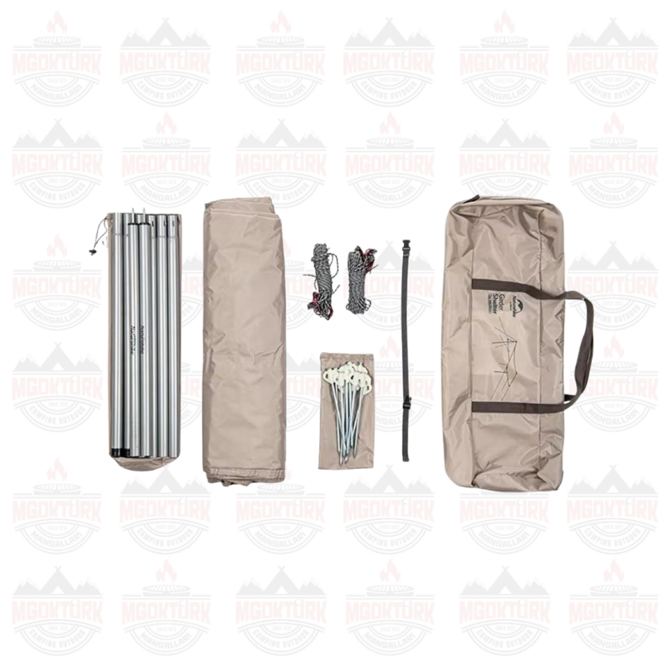 Naturehike Hexagon Glamping 3x4.8 mt Tarp [Güneş ve Rüzgar Koruma Tentesi]
