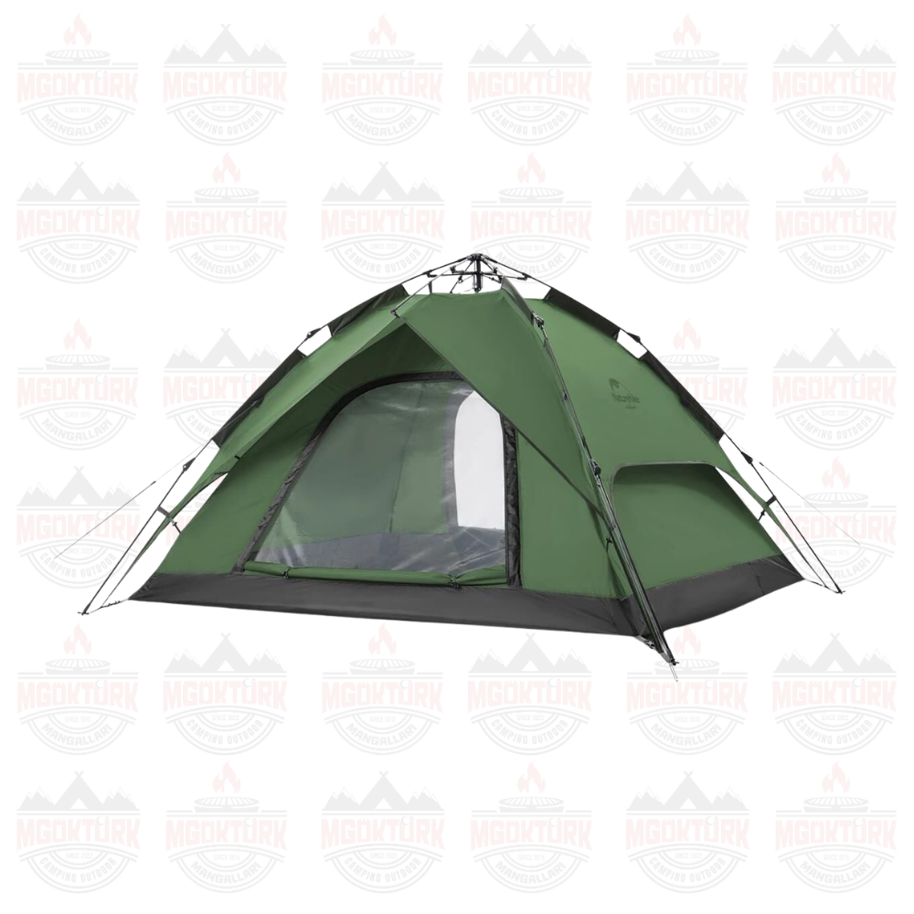 Naturehike 4 Kişilik Otomatik Kamp Çadırı Gri/Yeşil
