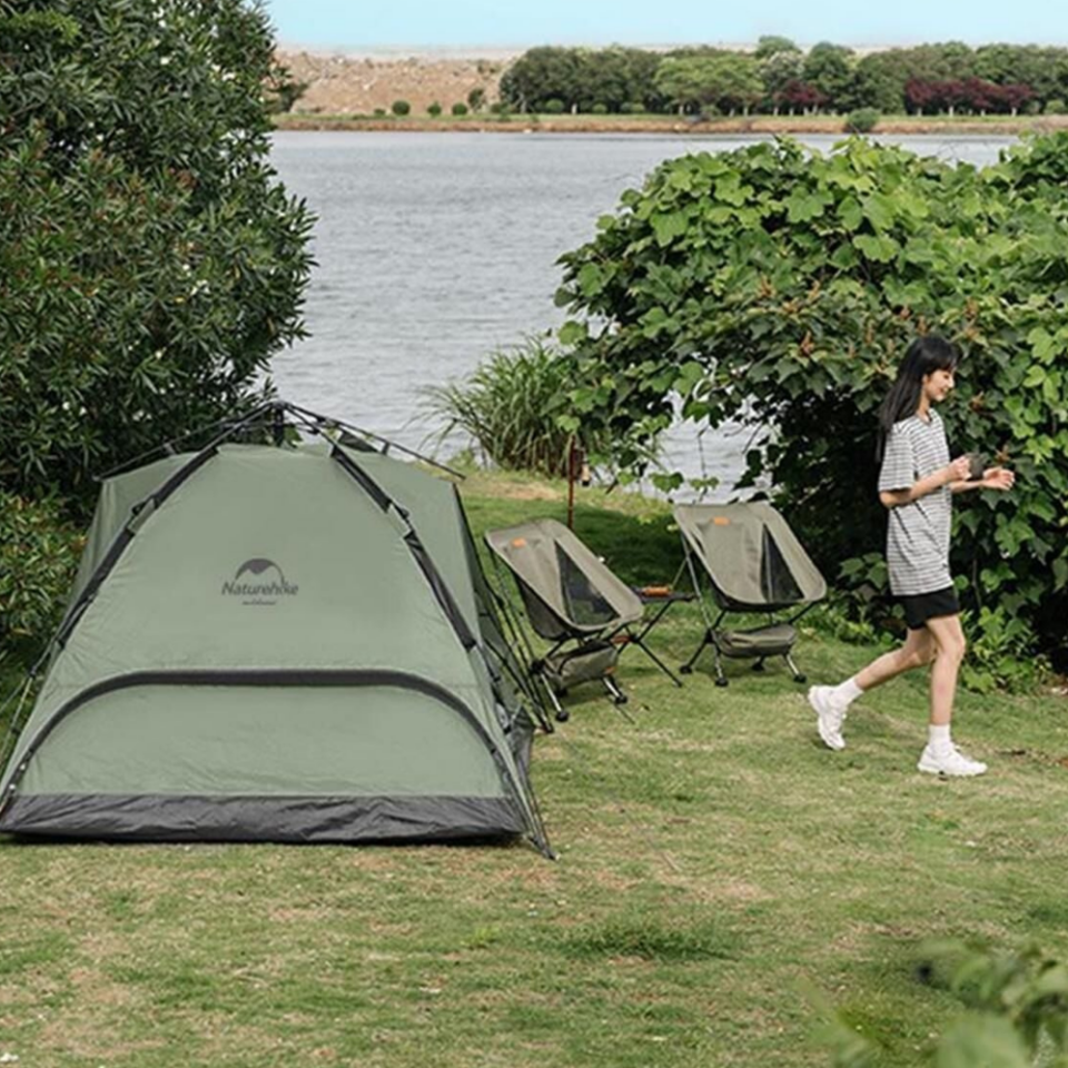 Naturehike 4 Kişilik Otomatik Kamp Çadırı Gri/Yeşil