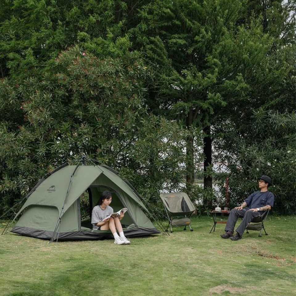 Naturehike 4 Kişilik Otomatik Kamp Çadırı Gri/Yeşil