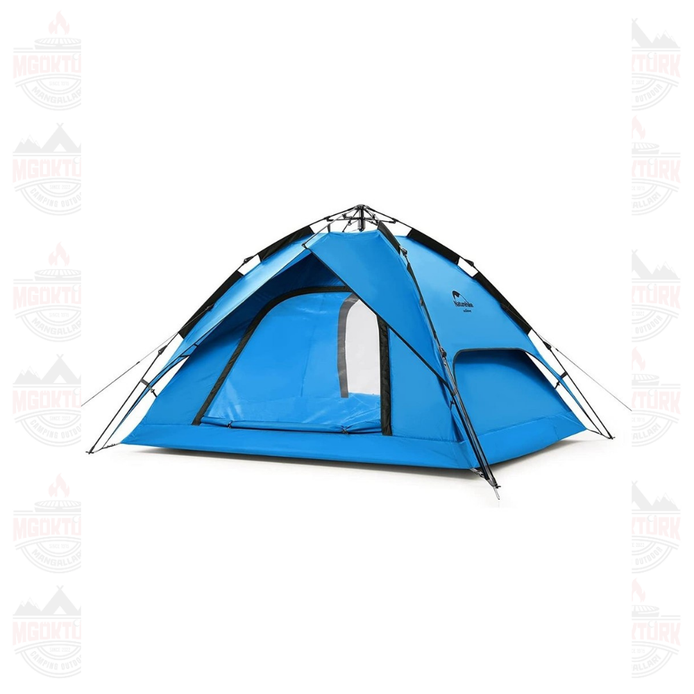 Naturehike 4 Kişilik Otomatik Kamp Çadırı Mavi