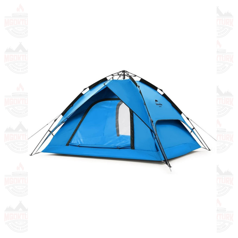 Naturehike 4 Kişilik Otomatik Kamp Çadırı Mavi