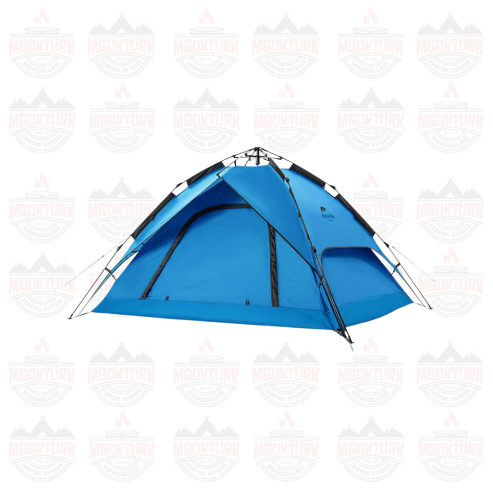 Naturehike 4 Kişilik Otomatik Kamp Çadırı Mavi