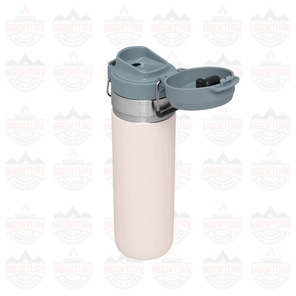 The Quick-Flip Water Bottle 0.7 / 24oz Rose Quartz