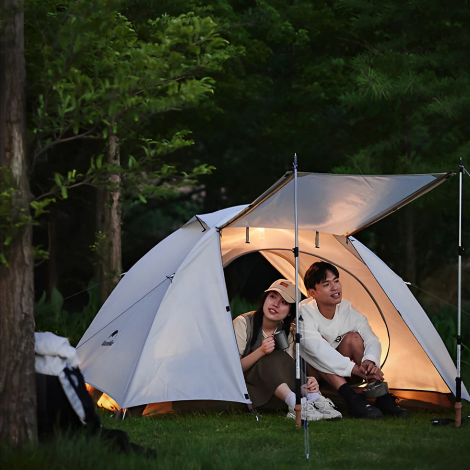 Naturehike Cloud-Creek UPF50+ Kamp Çadırı İki Kişilik Beyaz