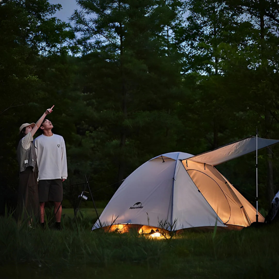 Naturehike Cloud-Creek UPF50+ Kamp Çadırı İki Kişilik Beyaz