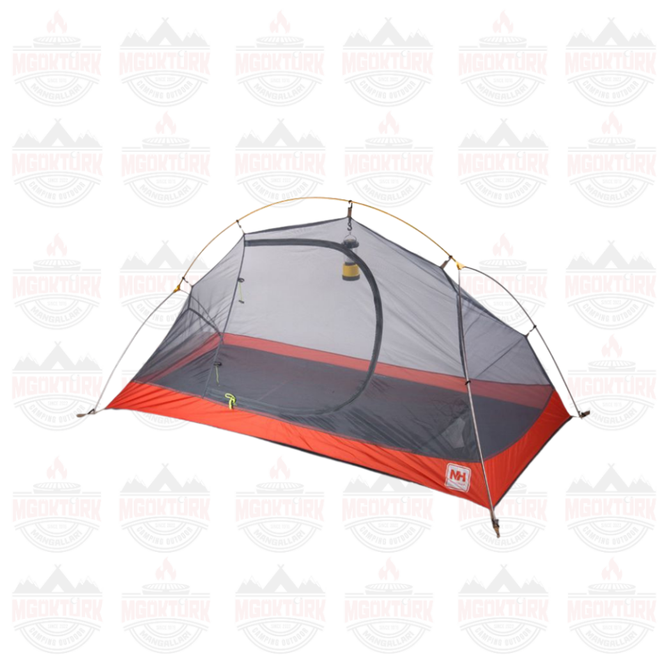 Naturehike Cycling Ultralight Tek Kişilik Kamp Çadırı + Mat Ekose Kırmızı