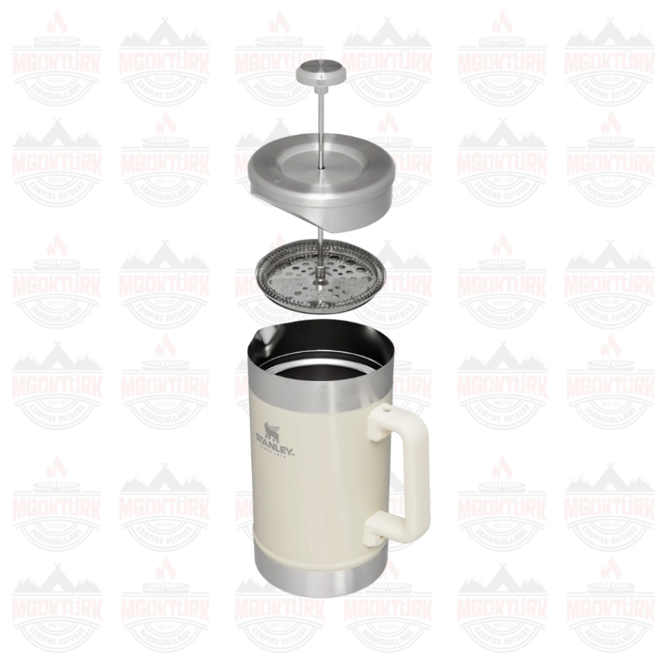 The Stay-Hot French Press 1.4L / 48oz Cream Gloss