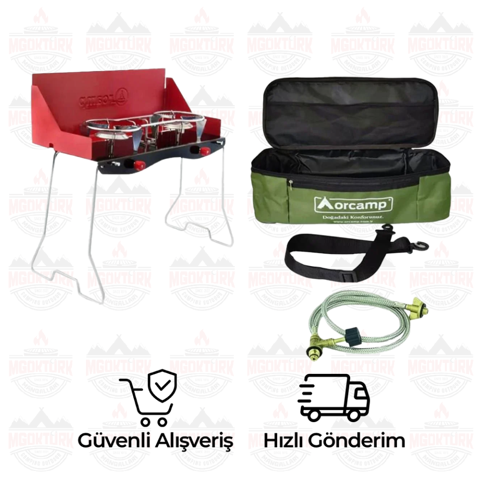 KATLANABİLİR İKİLİ KAMP OCAK