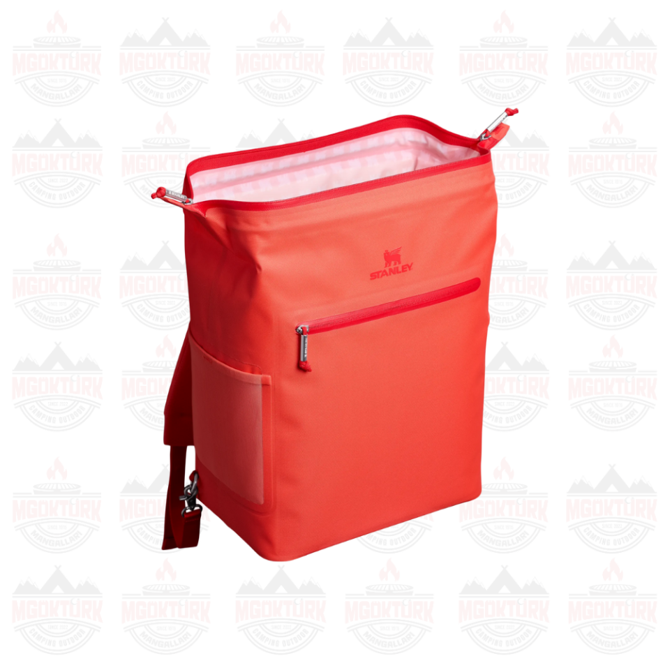 The All-Day Madeleine Midi Cooler Backpack 14L / 14.8QT Hot Coral