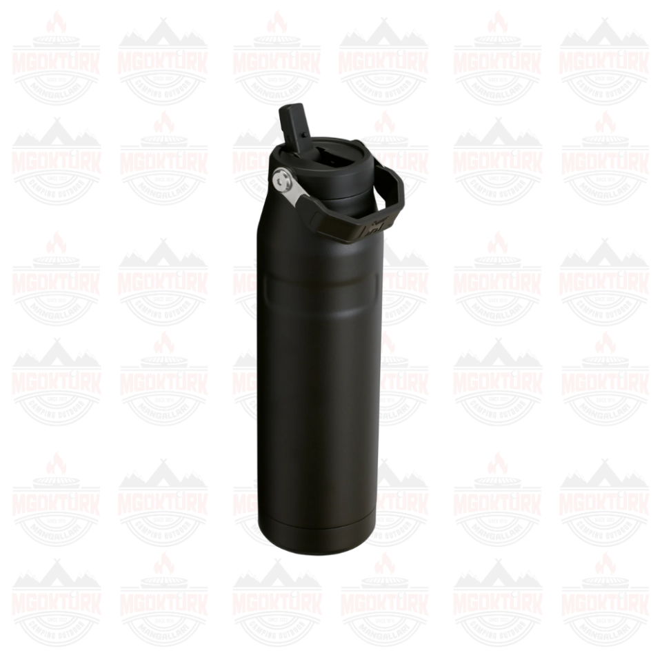 The IceFlow™ Bottle Flip Straw 2.0 1.06L / 36oz Black 2.0