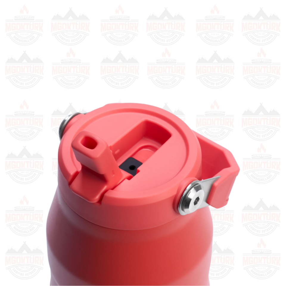 The IceFlow™ Bottle Flip Straw 2.0 1.06L / 36oz Hot Coral