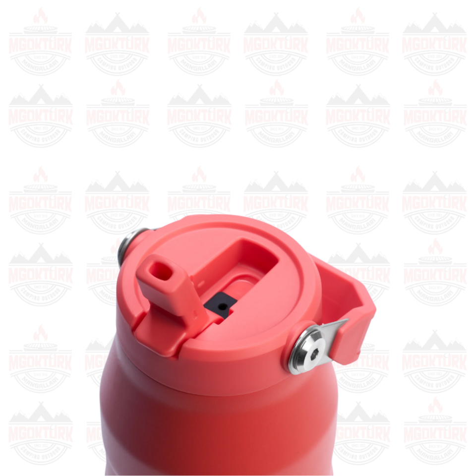 The IceFlow™ Bottle Flip Straw 2.0 0.07L / 24oz Hot Coral
