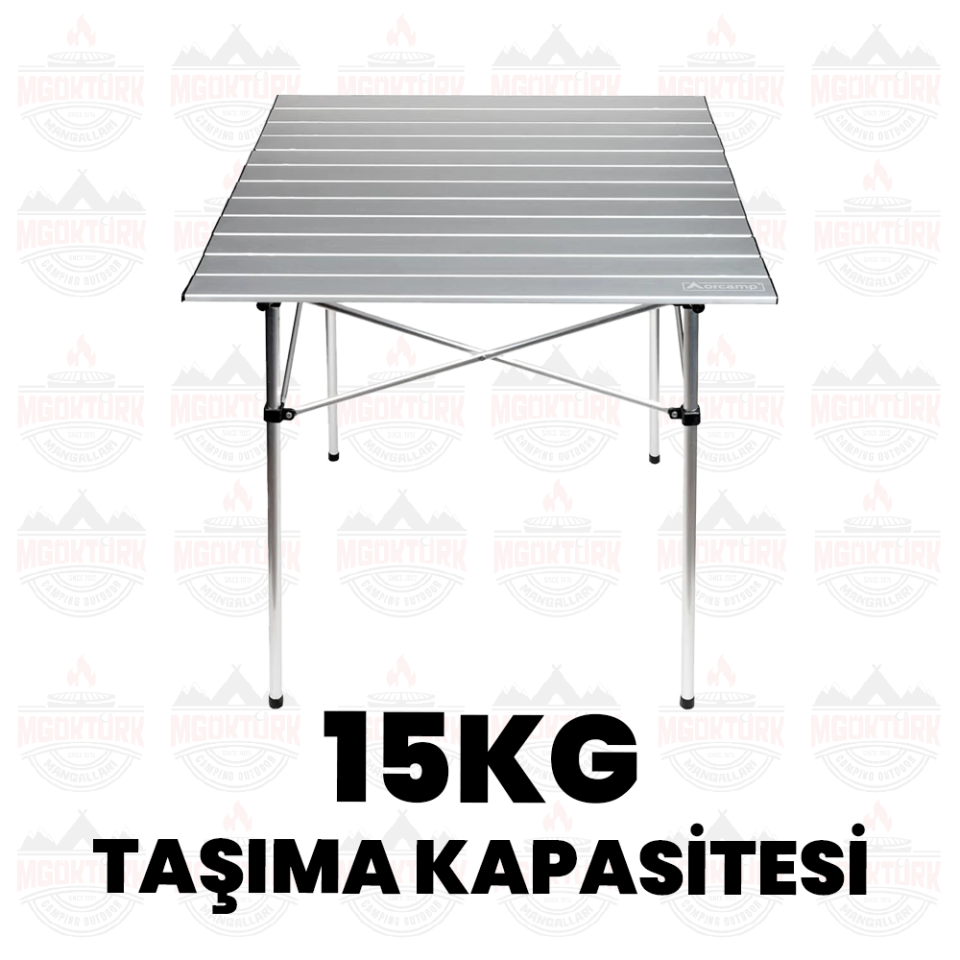 KATLANABİLİR ALÜMİNYUM KAMP MASASI 70X70X70X