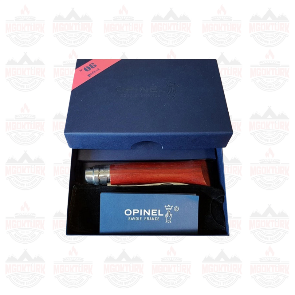 Opinel Inox No 6 Padouk Saplı Paslanmaz Çelik Çakı (Kutulu)