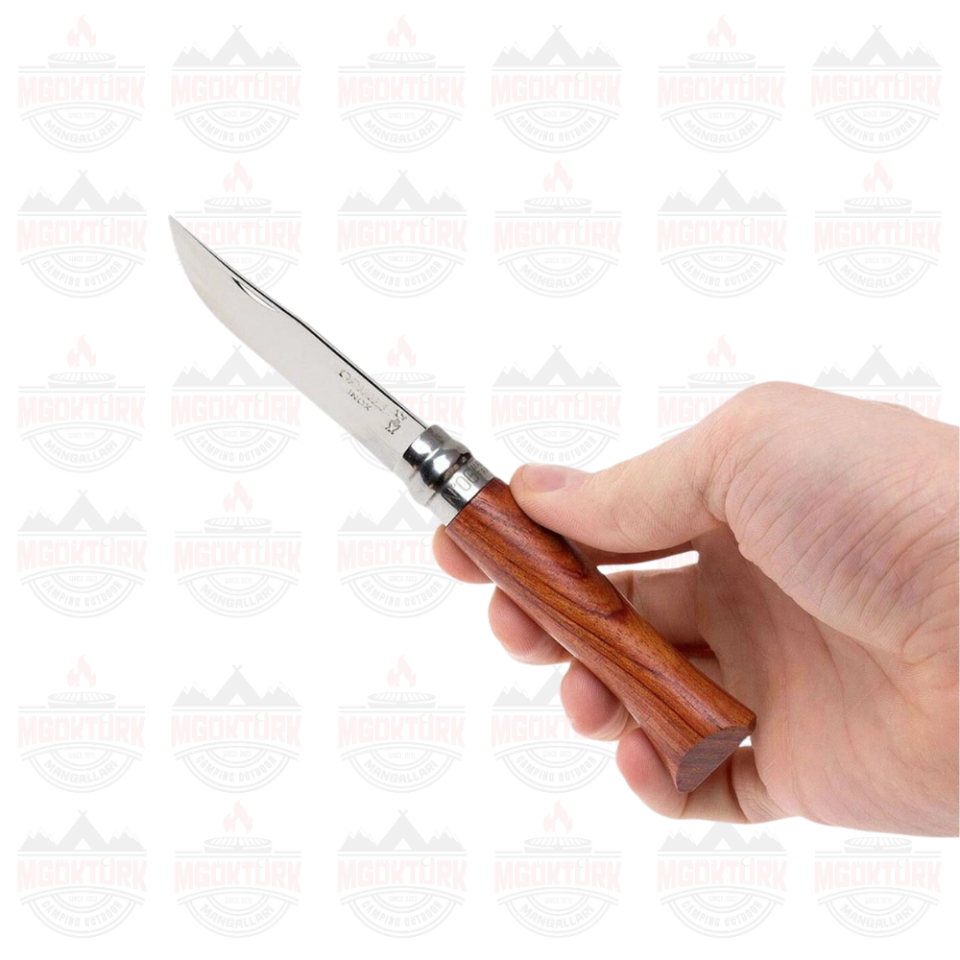 Opinel Inox No 6 Padouk Saplı Paslanmaz Çelik Çakı (Kutulu)