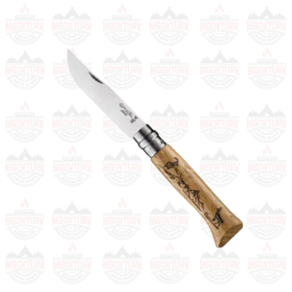 Opinel Inox No 8 Animalia Desenli 6'lı Paslanmaz Çelik Çakı Seti