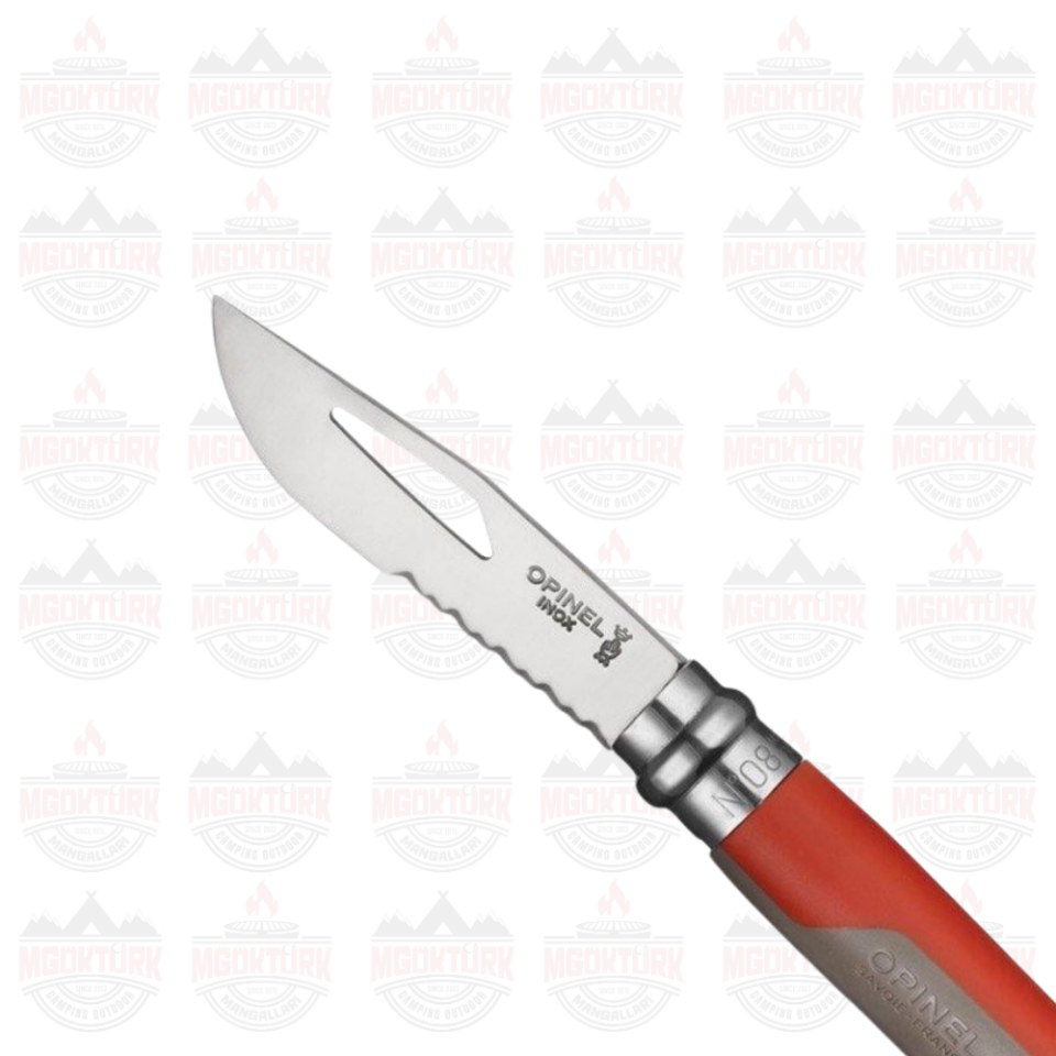 Opinel Inox 8 No Paslanmaz Çelik Çakı Kırmızı