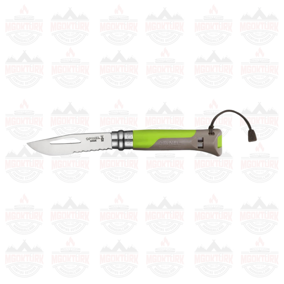 Opinel Inox No: 8 Paslanmaz Çelik Yeşil Çakı