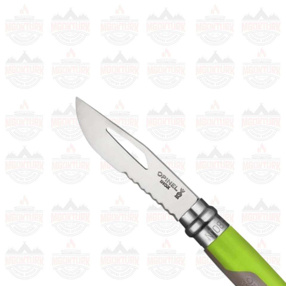 Opinel Inox No: 8 Paslanmaz Çelik Yeşil Çakı