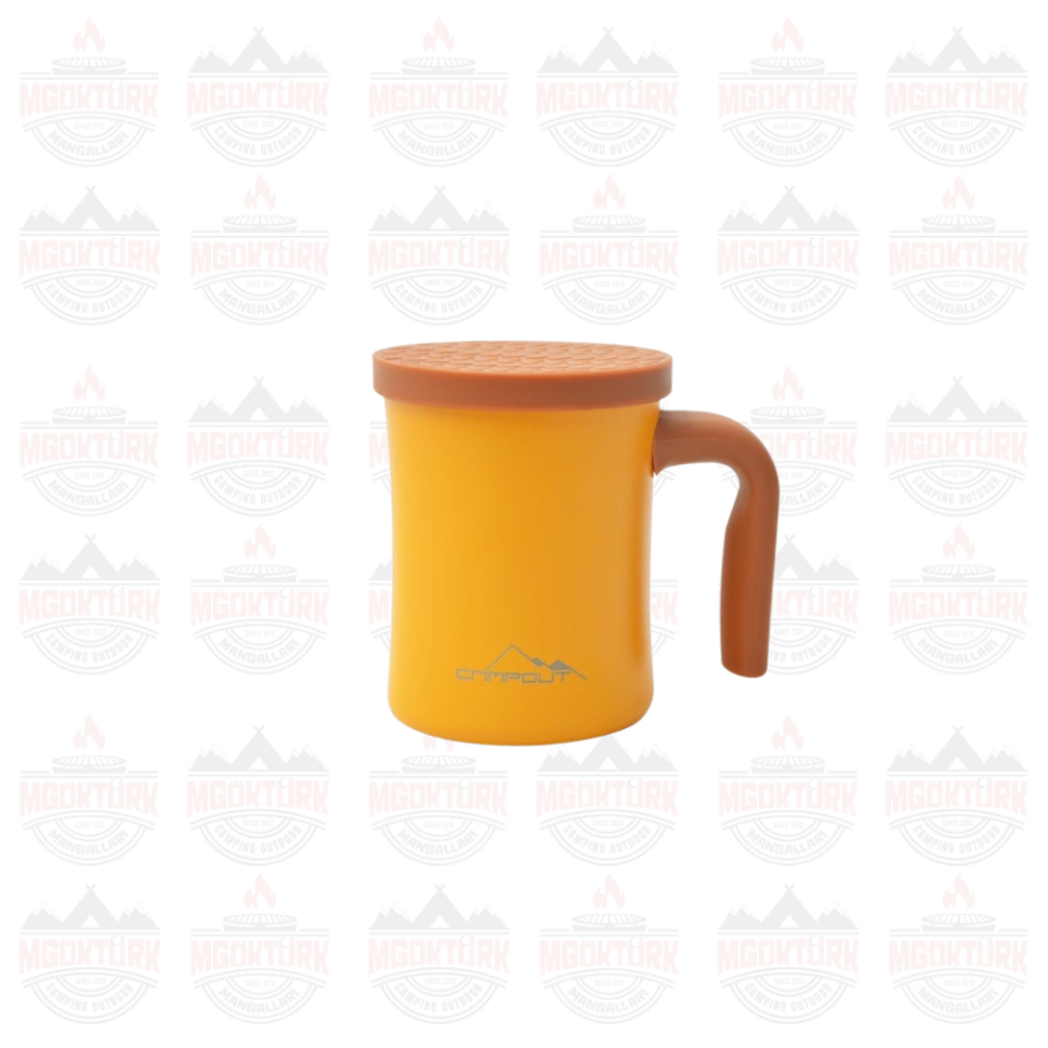 ÇİFT KATMANLI TERMOS KUPA SARI