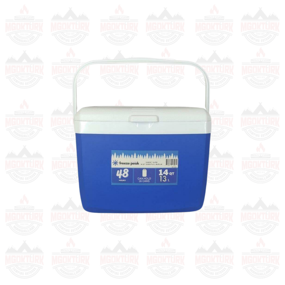 Freeze Peak Sunset Glide 14 QT Soğutucu Buzluk 13 Litre Mavi