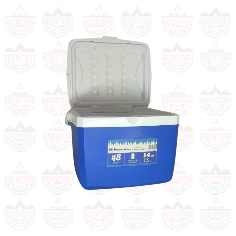 Freeze Peak Sunset Glide 14 QT Soğutucu Buzluk 13 Litre Mavi