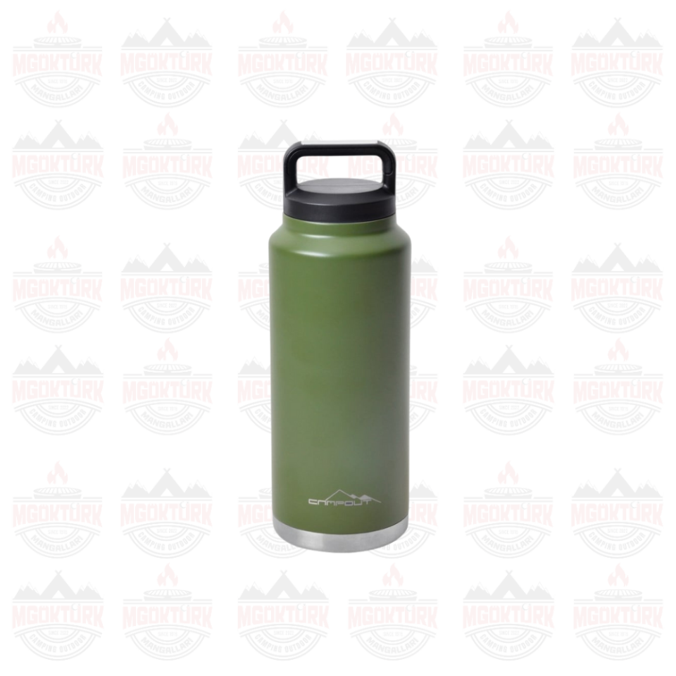 ÇİFT KATMANLI TERMOS YEŞİL 1000 ML