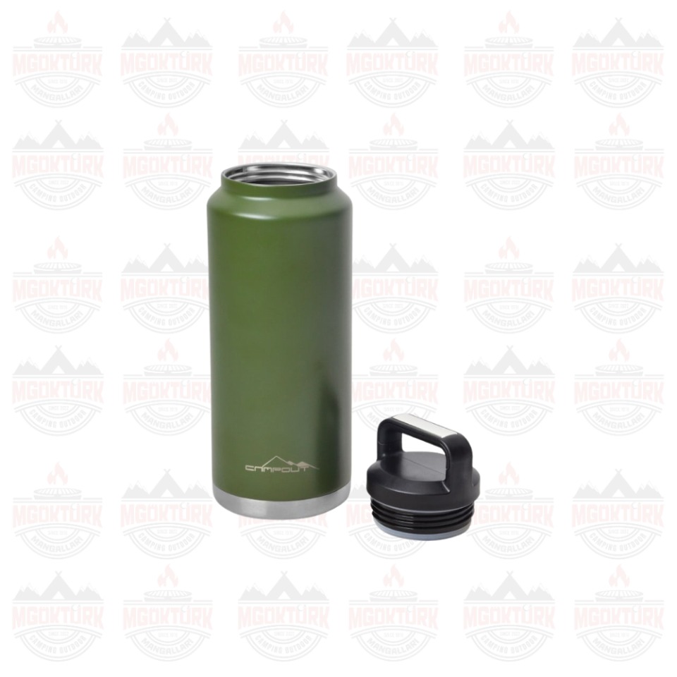 ÇİFT KATMANLI TERMOS YEŞİL 1000 ML