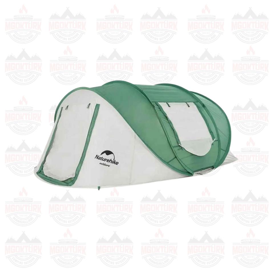 Naturehike 3-4 Kişilik Pop-Up Otomatik Kurulum Kamp Çadırı Yeşil