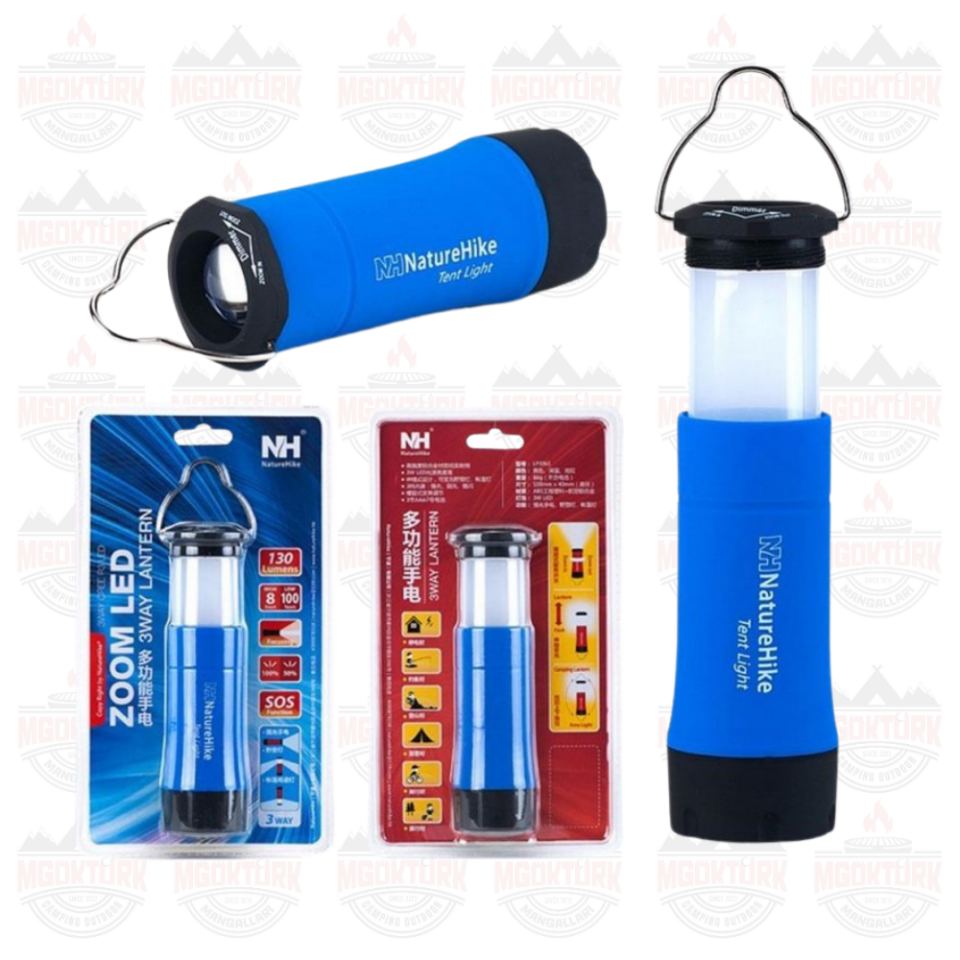 Naturehike 3IN1 MultiFonksiyonel LED Kamp Lambası
