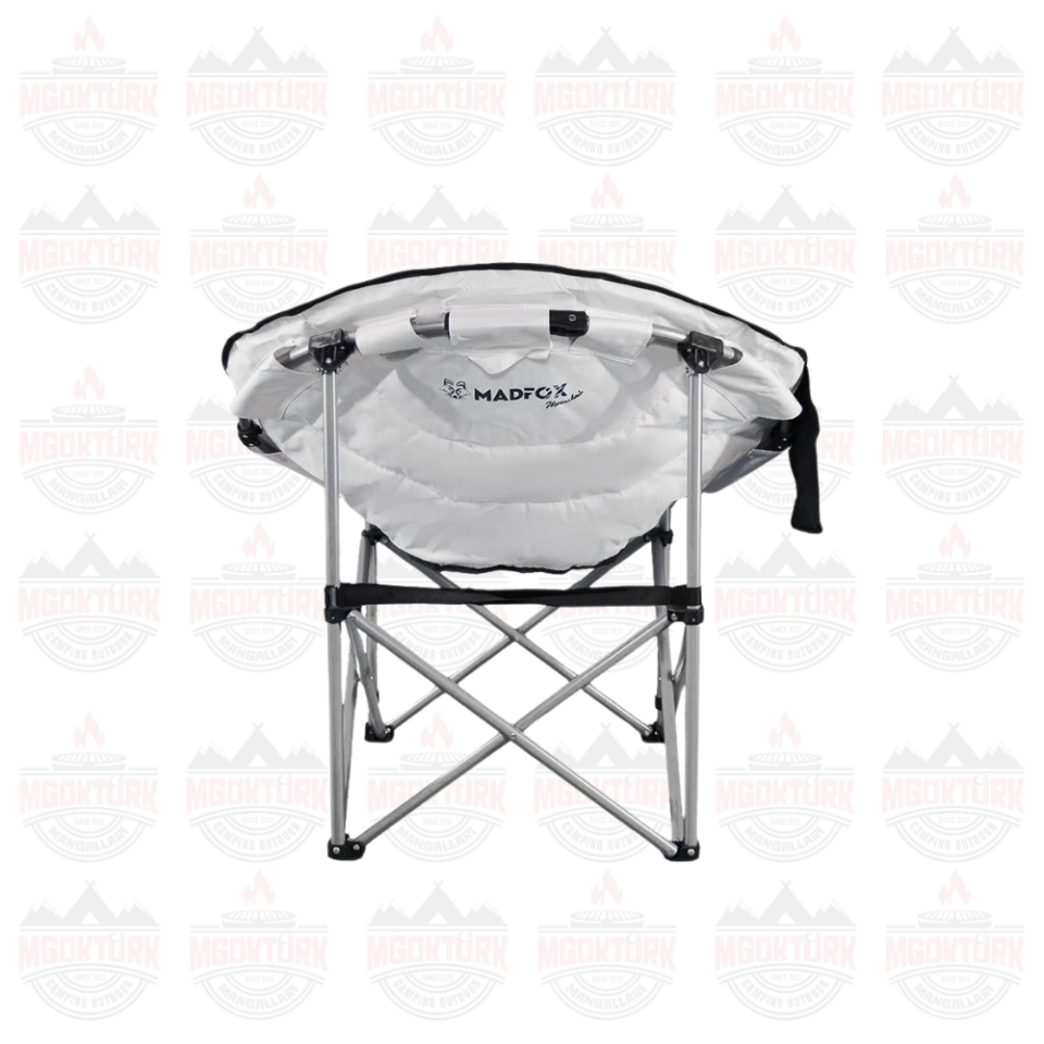 Madfox Moonchair Deluxe Katlanır Kamp Sandalyesi Siyah/Gri
