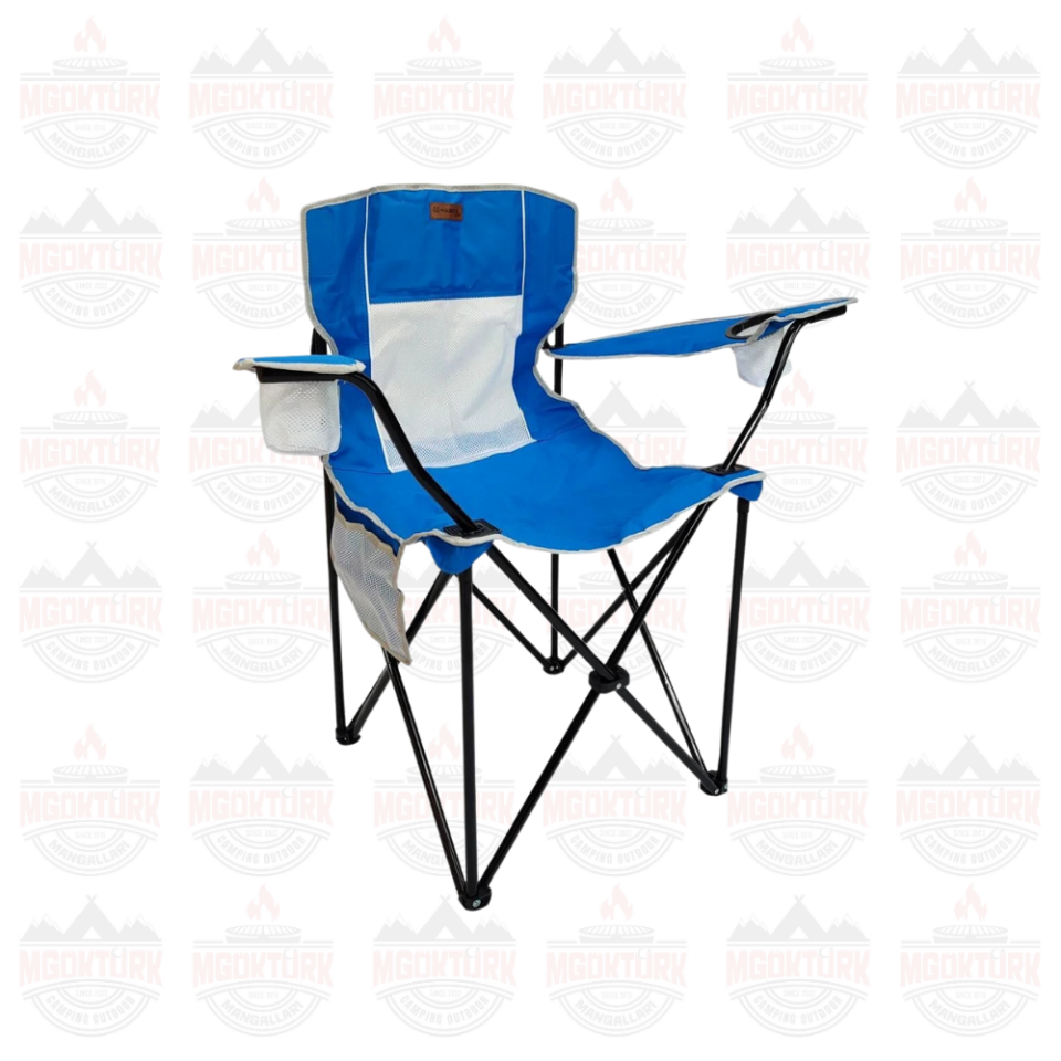Madfox Harbor Katlanır Kamp Sandalyesi Mavi