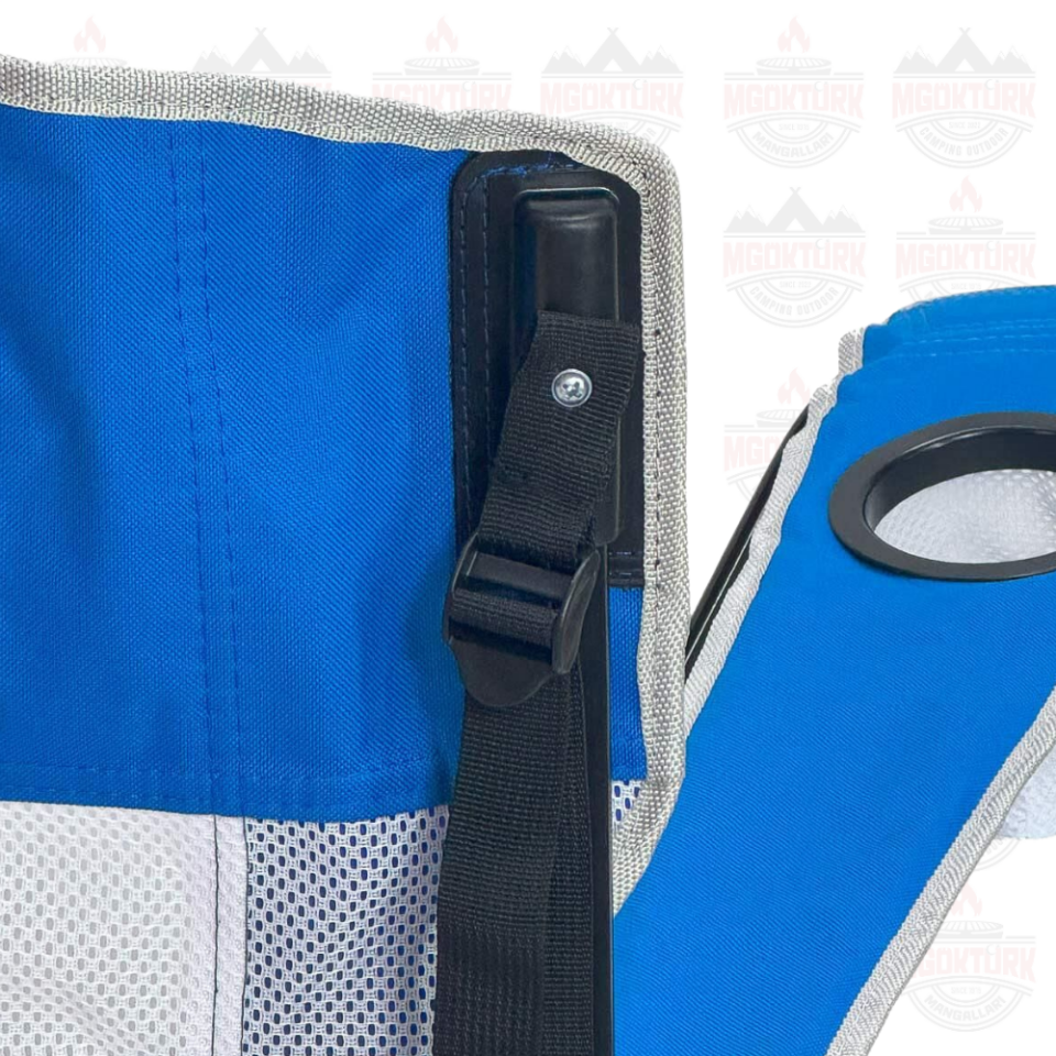 Madfox Harbor Katlanır Kamp Sandalyesi Mavi