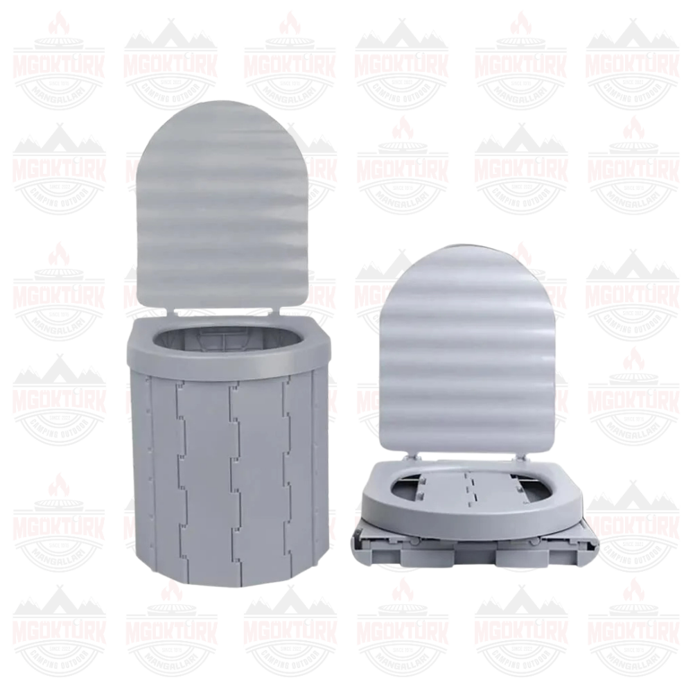 Madfox Bi-Pot Katlanır Portatif Kamp Tuvaleti [WC] Gri