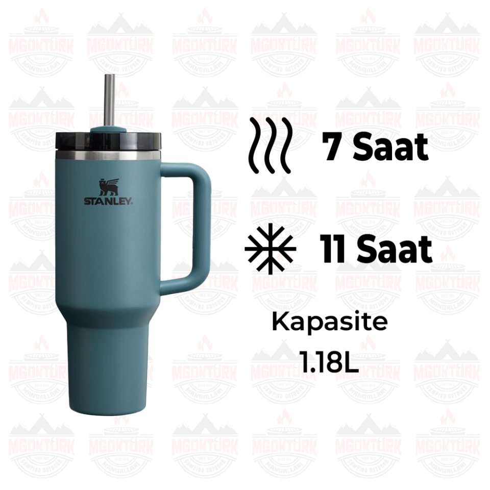 The Quencher H2.O FlowState™ Tumbler 1.18L  40oz 10-11824-154 BLUE SPRUCE
