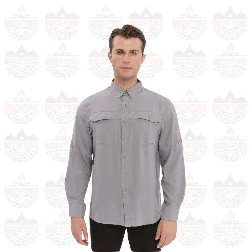 FreeCamp Novella Erkek Outdoor Gömlek Gri