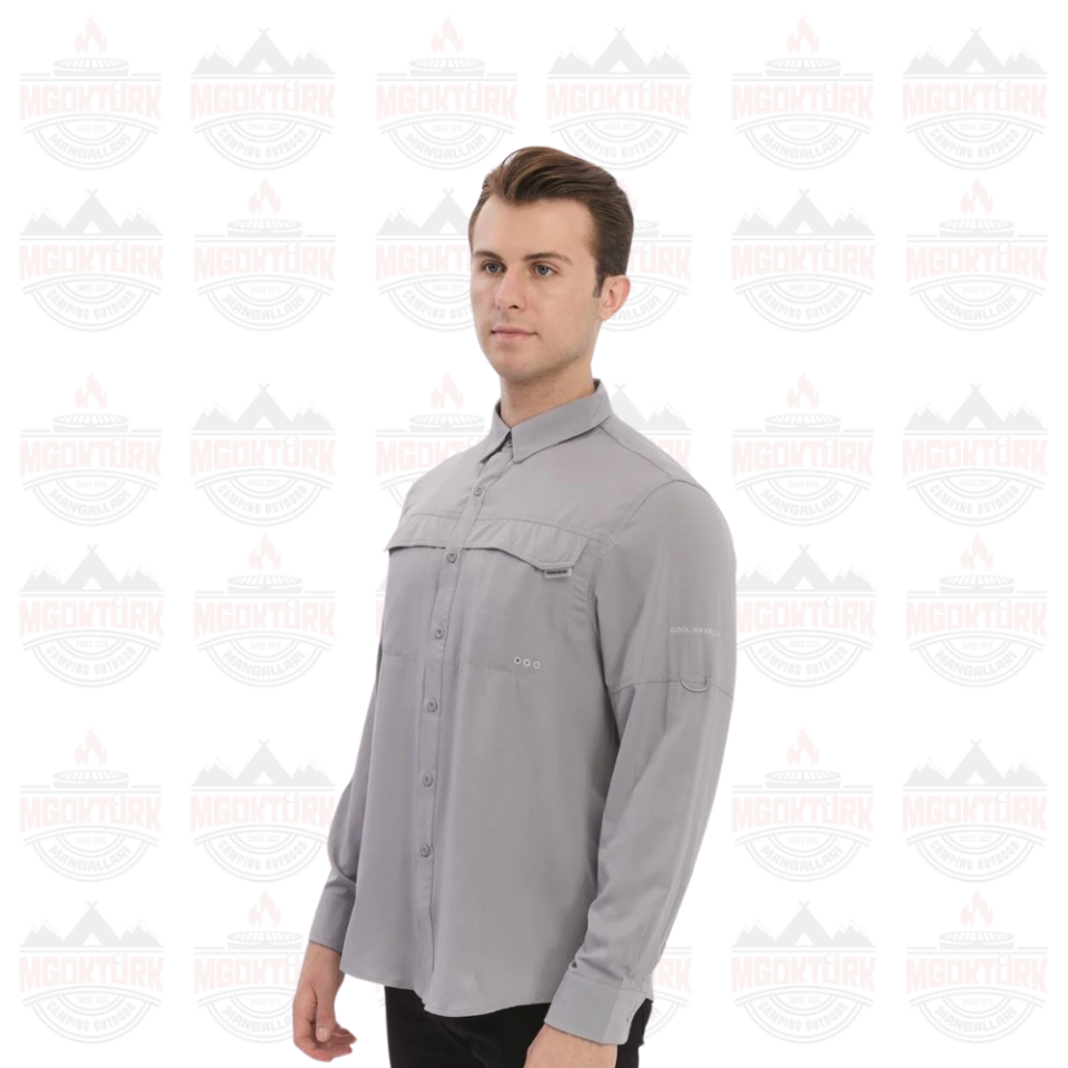 FreeCamp Novella Erkek Outdoor Gömlek Gri