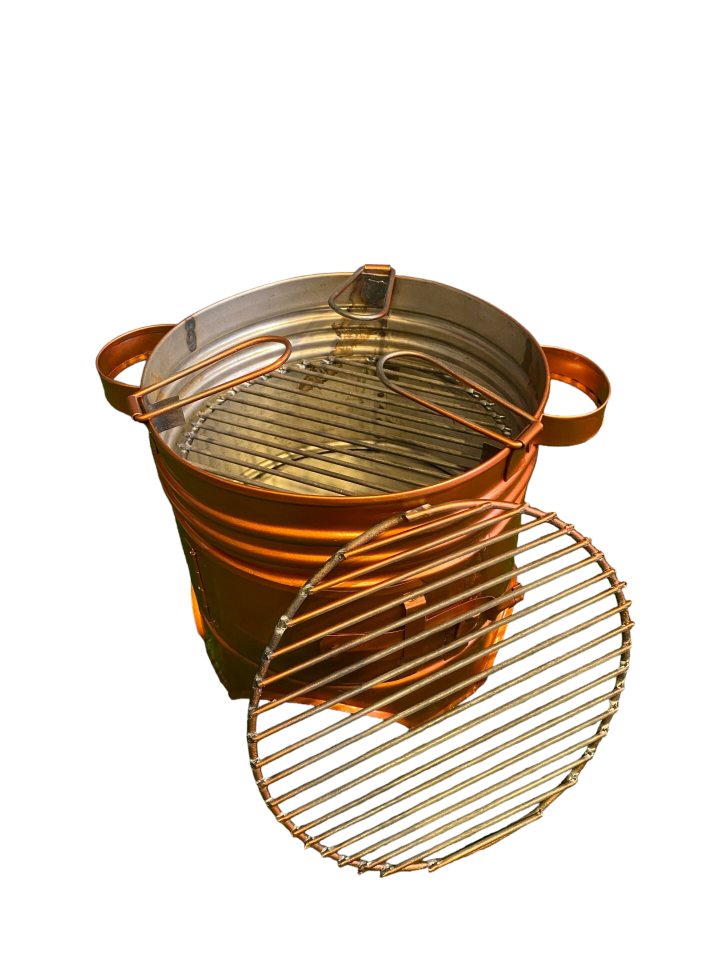 26 cm Yemek Ayaklı Tek Kapaklı Yuvarlak Mangal