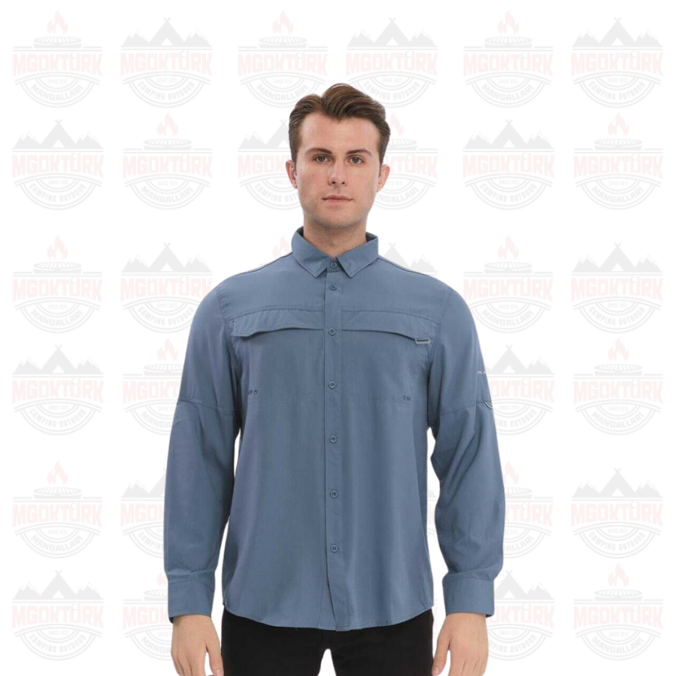 FreeCamp Novella Erkek Outdoor Gömlek Mavi