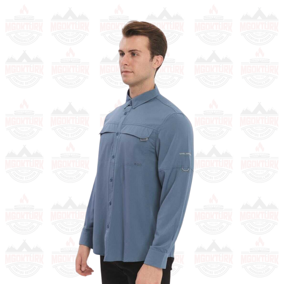 FreeCamp Novella Erkek Outdoor Gömlek Mavi