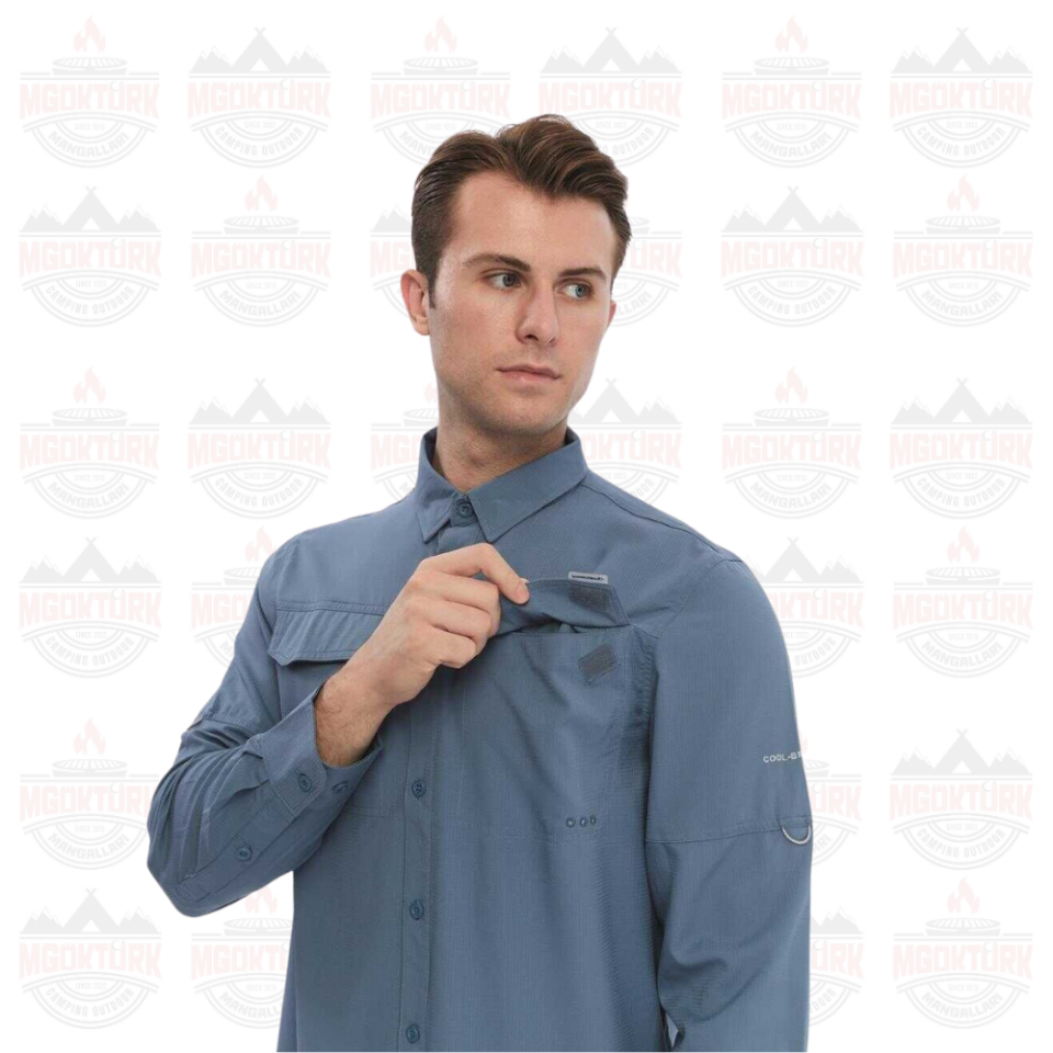 FreeCamp Novella Erkek Outdoor Gömlek Mavi