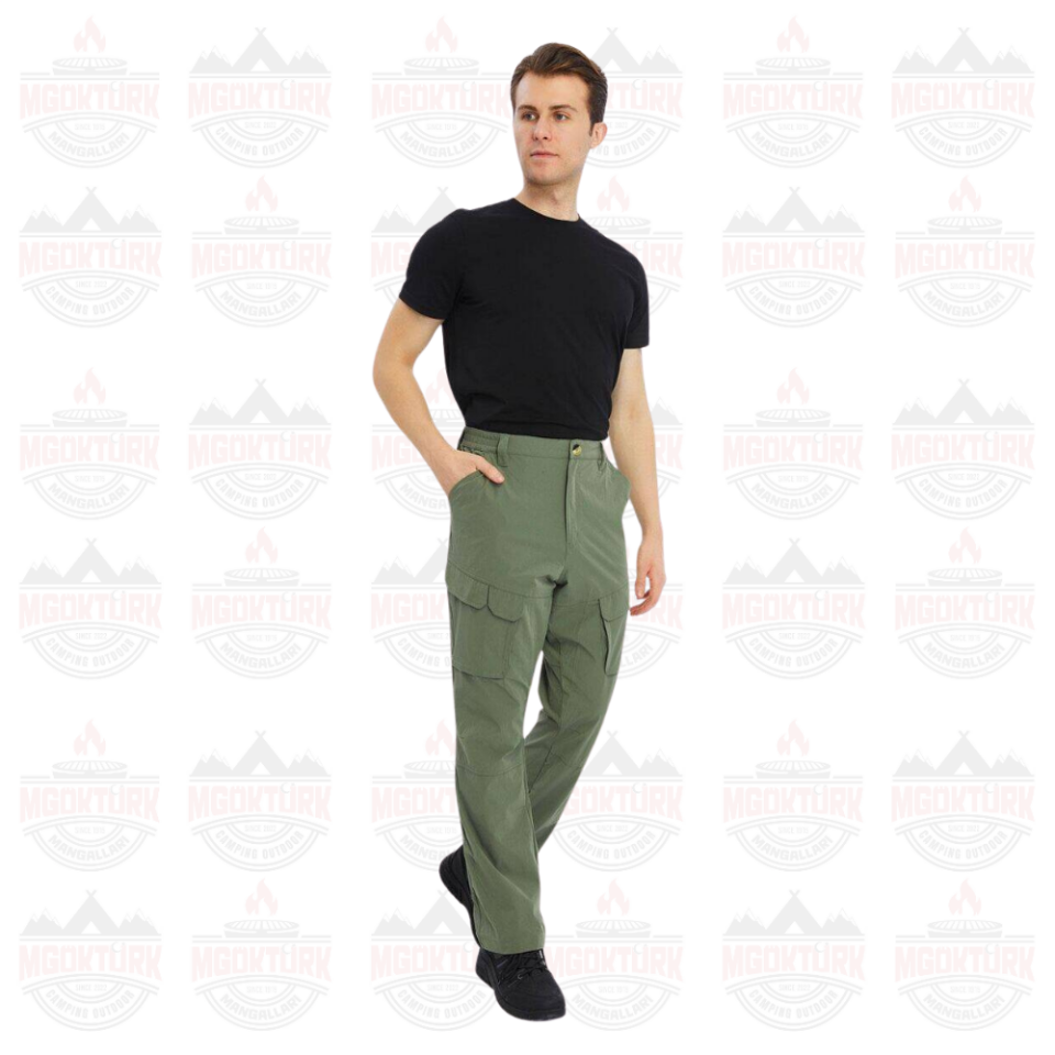 Mapamyumco Quick Dry Cargo Trekking Erkek Pantolon Haki