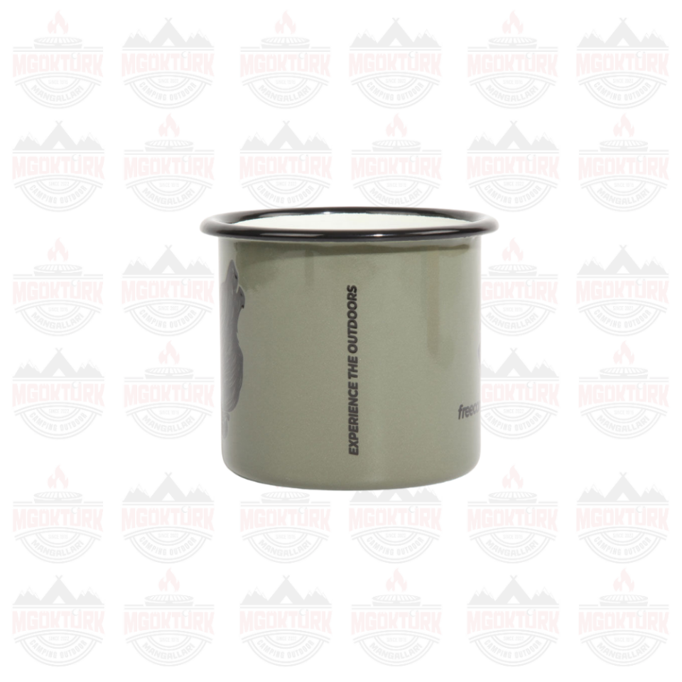 FreeCamp Campers Emaye Mug 350ml Yeşil