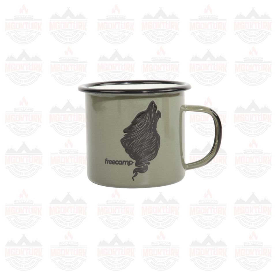 FreeCamp Campers Emaye Mug 350ml Yeşil