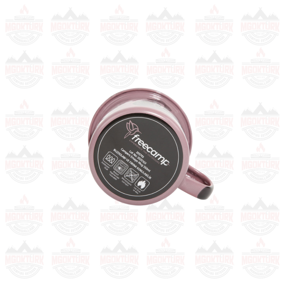 FreeCamp Campers Emaye Mug 350ml Lila
