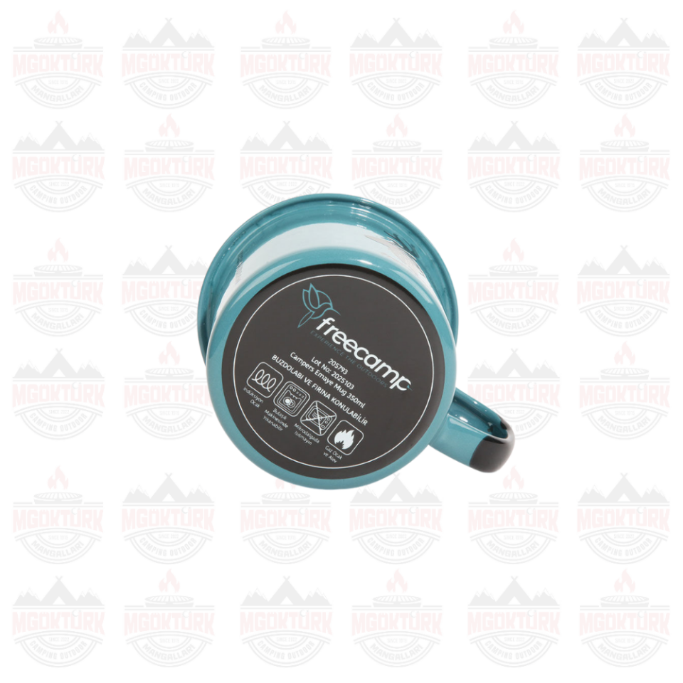 FreeCamp Campers Emaye Mug 350ml Mavi